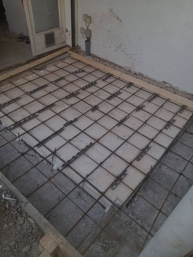 Betonplatte außen