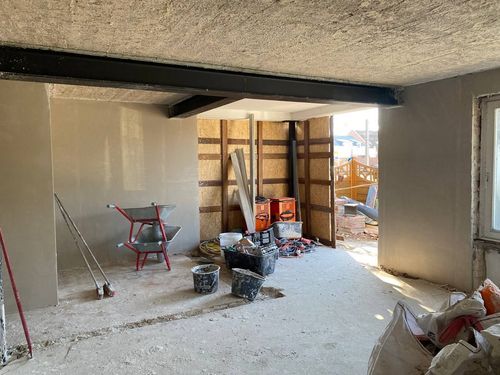 Verputzte Wand